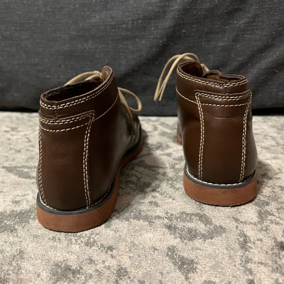 Brown Leather Boys Dress Boots / Shoes - Picture 3 of 4